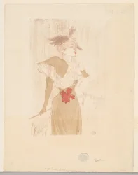 Mademoiselle Marcelle Lender, in piedi