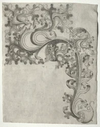 Un ornamento a foglia di quercia