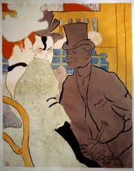 Inglesi al Moulin Rouge. Litografia di Henri de Toulouse Lautrec (1864-1901) 1892. Albi, Museo Toulouse Lautrec