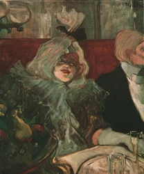 In una sala da pranzo privata al Rat Mort