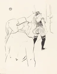 Dietro le quinte del Folies-Bergere: Mrs. Lona Barrison con il suo manager e marito