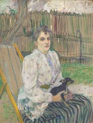 Signora con un Cane