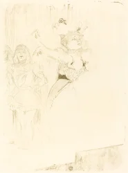 Lender che danza il bolero in Chilperic, 1895