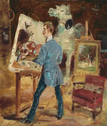 Princeteau nel suo studio; Princeteau dans son Atelier, 1881