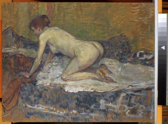 Nudo rosso accovacciato, 1897
