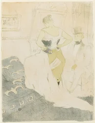 Donna che aggiusta il corsetto, 1896