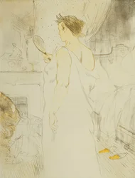 Donna con ghiaccio - La ghiaccia a mano, Tavola VI da Elles, 1896