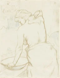Donna che si lava—La toilette, tavola cinque da Elles