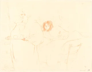 Donna con un Vassoio