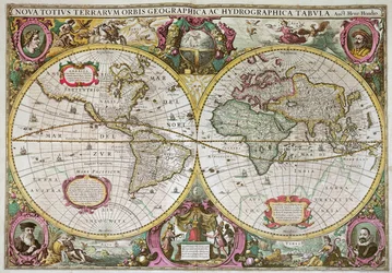 Nuova mappa terrestre e acquatica dell