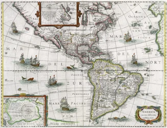Carta delle Americhe, 1631