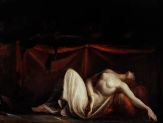 Donna assassinata e le Furie (olio su tela)