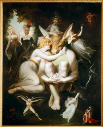 Titania accarezza Bottom con la testa dell