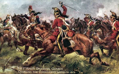 1° Dragoni Reali, Battaglia di Waterloo, 18 giugno 1815