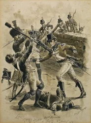 Tenente Harry Hunt Royal Marines a Cassis il 18 agosto 1813