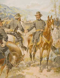 Generale George Henry Thomas (1816-70) alla battaglia di Chickamauga, 20 settembre 1863