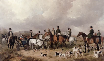 Incontro dei Segugi del Principe Consorte a Windsor nel Grande Parco, 1845