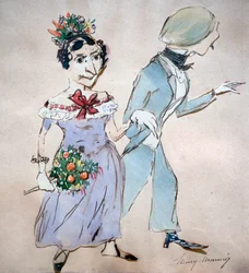 La coppia con il bouquet, c1825-1877