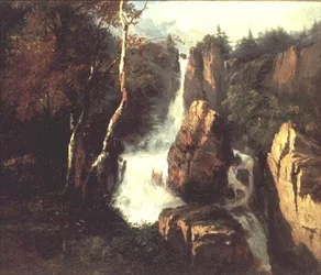 Una cascata alpina