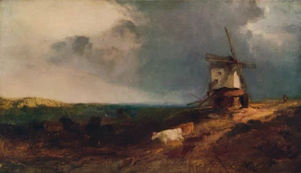 Paesaggio con Mulino a Vento, XIX secolo, 1917