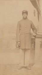 Carte-de-visite di un soldato dell