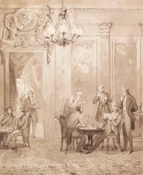 La vita di un nobile: Scena quinta - La casa da gioco