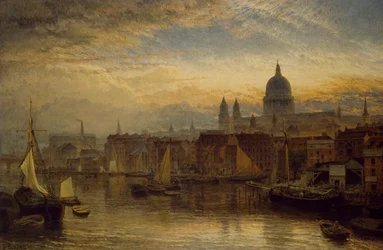 St. Paul dal fiume Tamigi, 1877