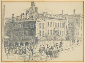 Casa del Dr. White, King Street (da una stampa di Ralston)