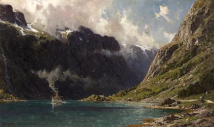Naeroyfjord, Norvegia, 1902