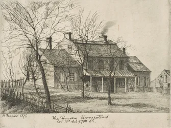 La Fattoria Harsen, Angolo tra la 10ª Avenue e la 70ª Strada da Scene della Vecchia New York, 1876