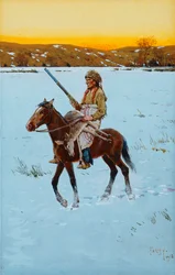 Indiano che ritorna dalla caccia, 1912