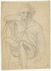 Ritratto di Fuseli (recto); schizzo di una mano (verso)