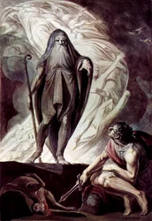 Tiresia appare a Ulisse durante il sacrificio