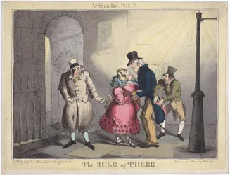 La regola del tre, tavola 7 da Aritmetica, 1822