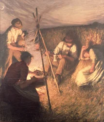 La cena del mietitore, 1898