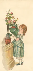 La Principessa che fa giardinaggio