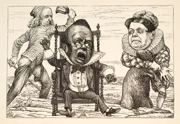 Tanto era il suo spavento che il suo panciotto diventò bianco, pub. 1876