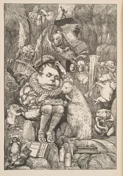 Il castoro portò carta, portfolio e penne, pub. 1876