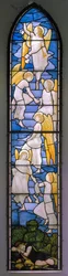 Wolsingham, San Maria e San Stefano, James Powell & Sons, Henry Holiday, La scala di Giacobbe, 1881