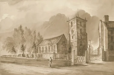 Chiesa di Willenhall: disegno seppia, nd [1844]