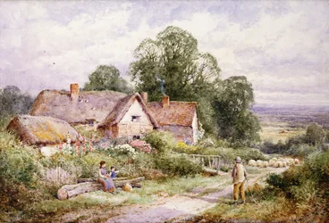 Un sentiero per pecore vicino a Woburn, Bedfordshire