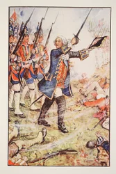 Giorgio II a Dettingen, 1743, illustrazione da 