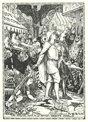 Illustrazione per Il cammino del pellegrino di John Bunyan (litografia)