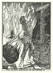 Illustrazione per Il cammino del pellegrino di John Bunyan (litografia)