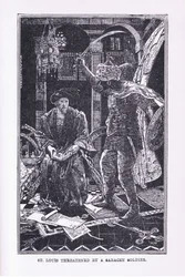 San Luigi minacciato dal soldato saraceno, 1912