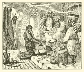 La storia del Califfo Cicogna (incisione)