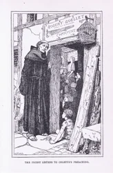 Il prete ascolta la predica di Coletta, 1912