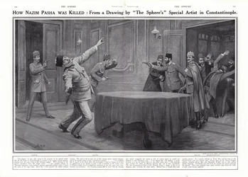 Assassinio di Nazim Pasha da parte dei Giovani Turchi, Costantinopoli, 23 gennaio 1913