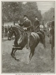 La cavalcata quotidiana di Re Giorgio a Hyde Park
