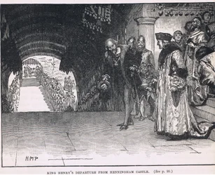 La partenza di Re Enrico da Henningham Castle 1506